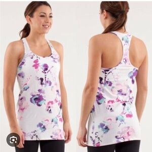 Everything Yogi Blurred Blossom Racerback Tank Top